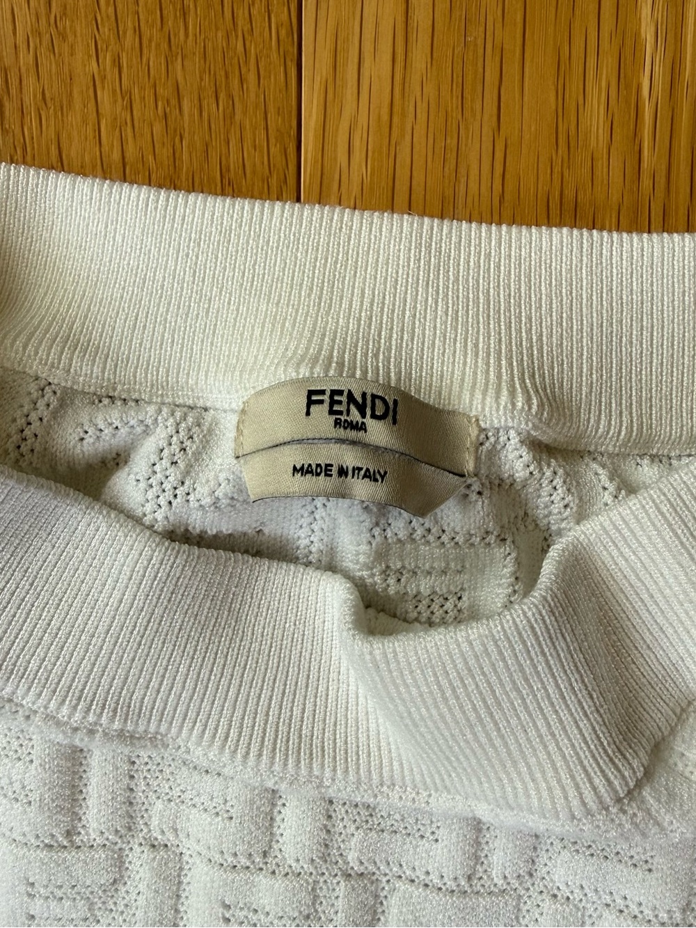 Fendi FF Motif Pencil Skirt 100% Wool - Picture 4 of 9